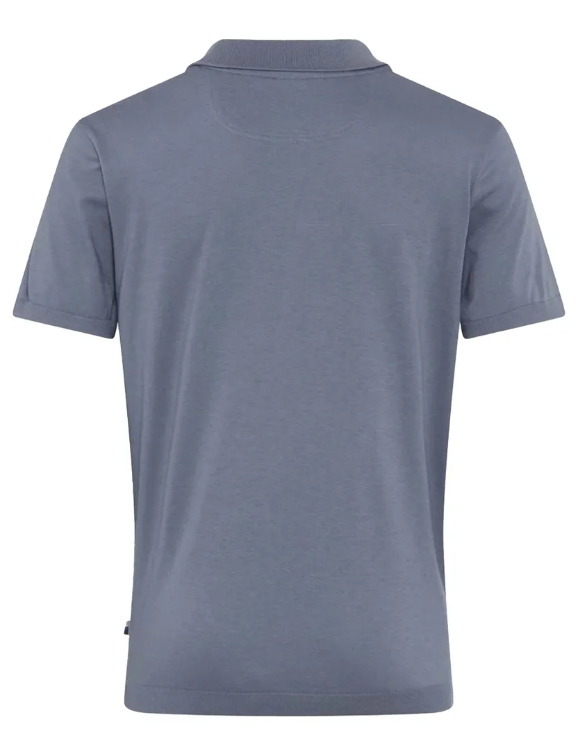 Brax polo blauw katoen