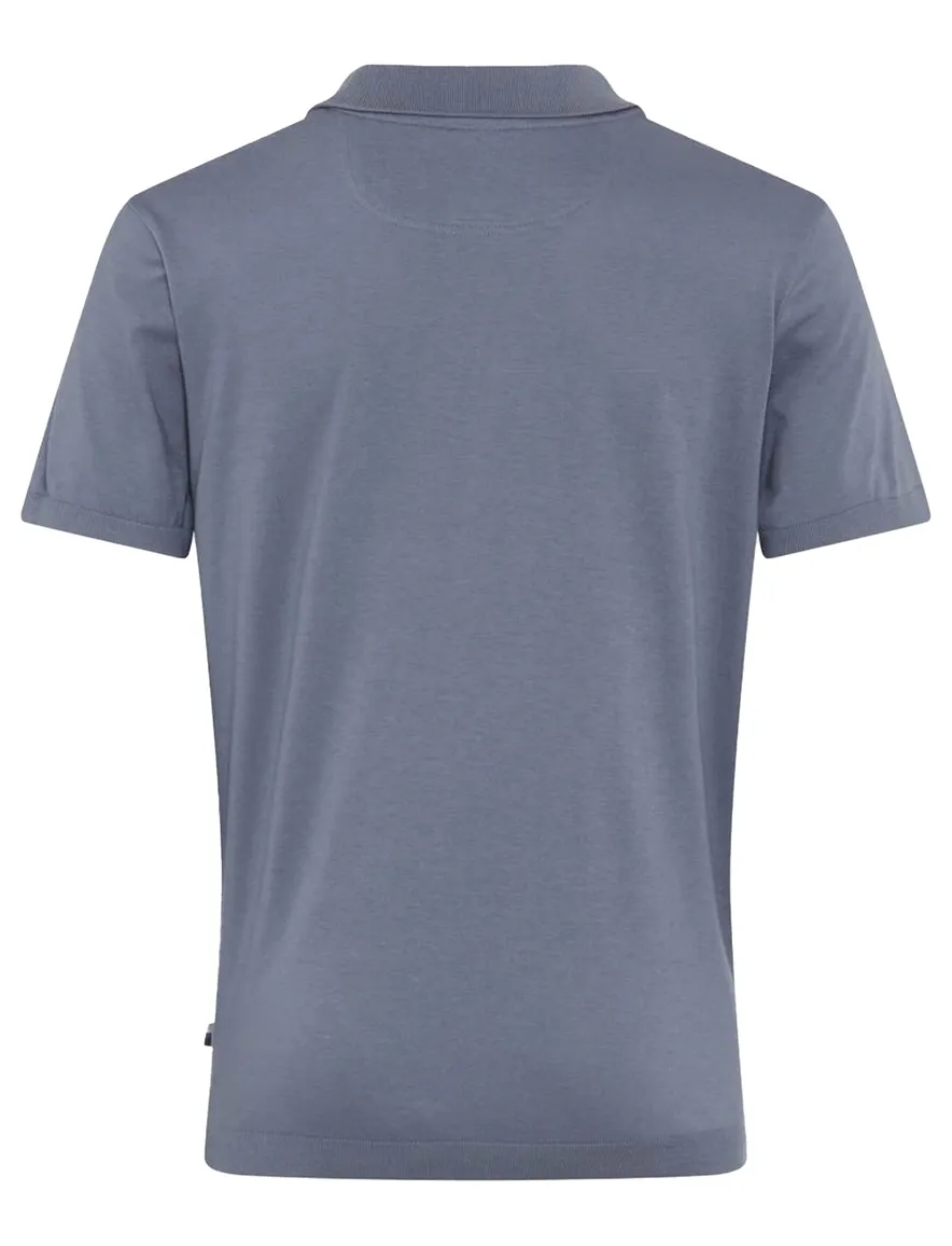 Brax polo blauw katoen