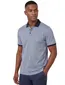 Brax polo blauw geprint katoen