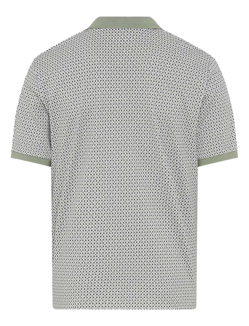 Brax polo groen geprint