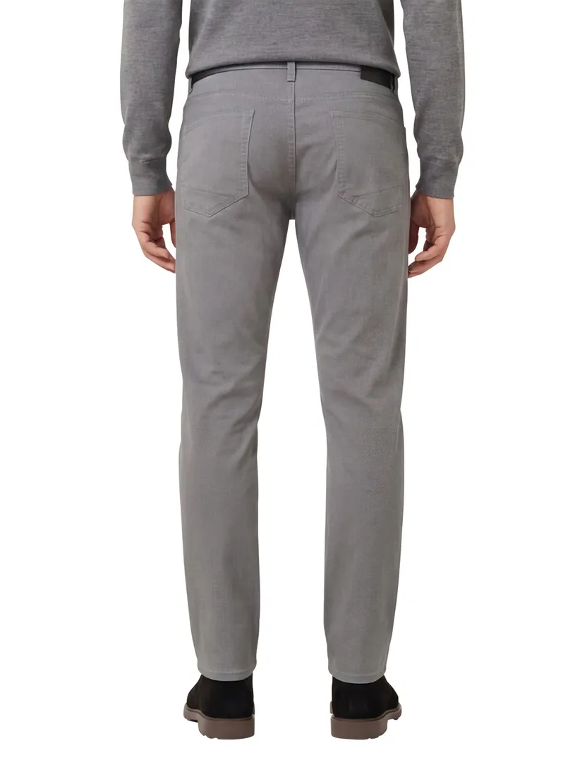 Brax Pantalon 5-p grijs katoen effen