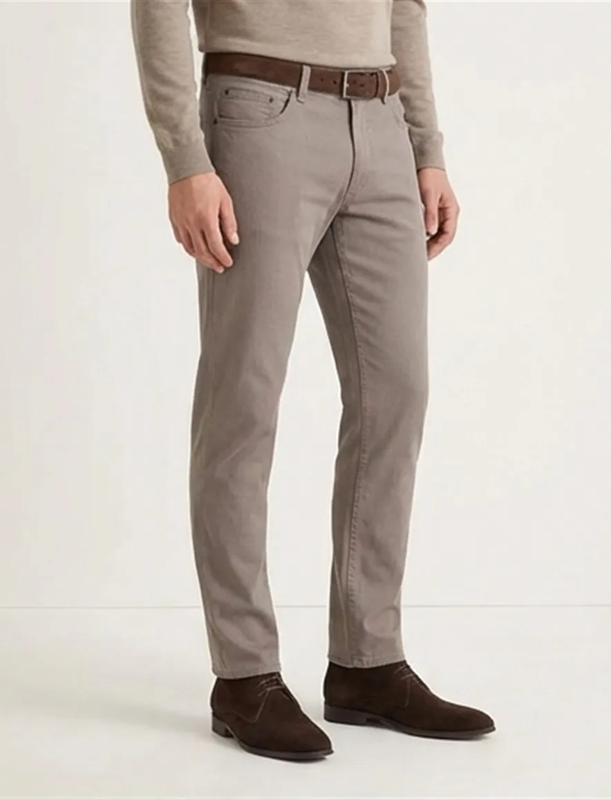 Brax Pantalon 5-p bruin katoen