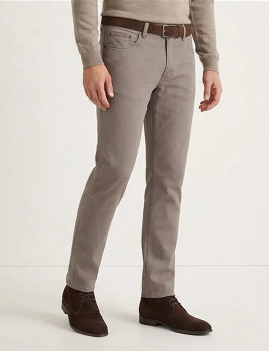 Brax Pantalon 5-p bruin katoen