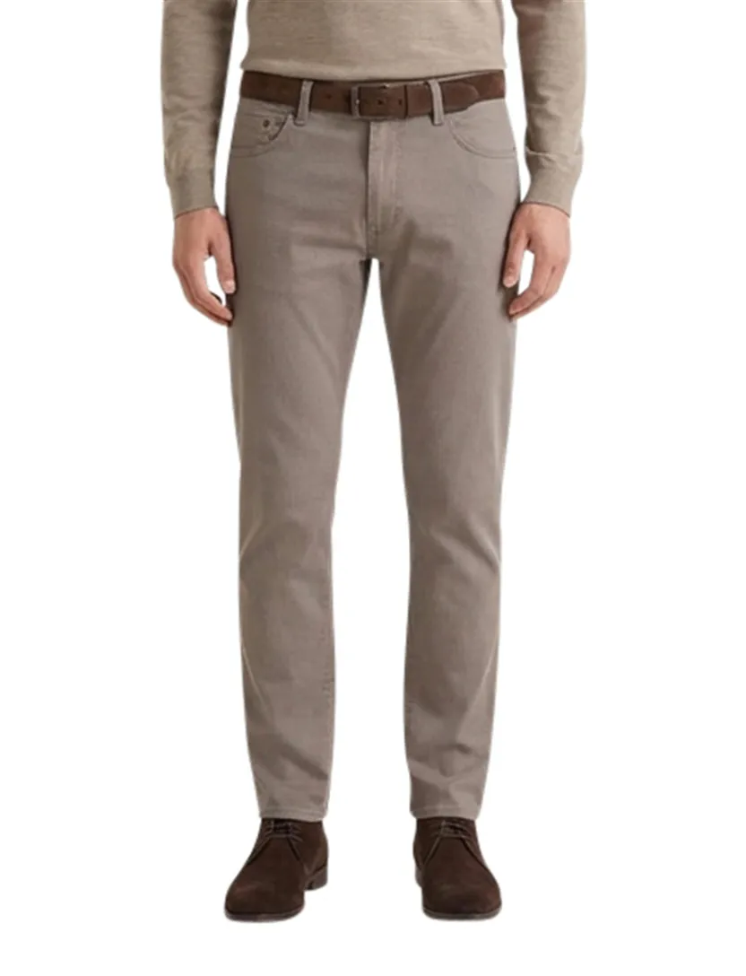Brax Pantalon 5-p bruin katoen effen