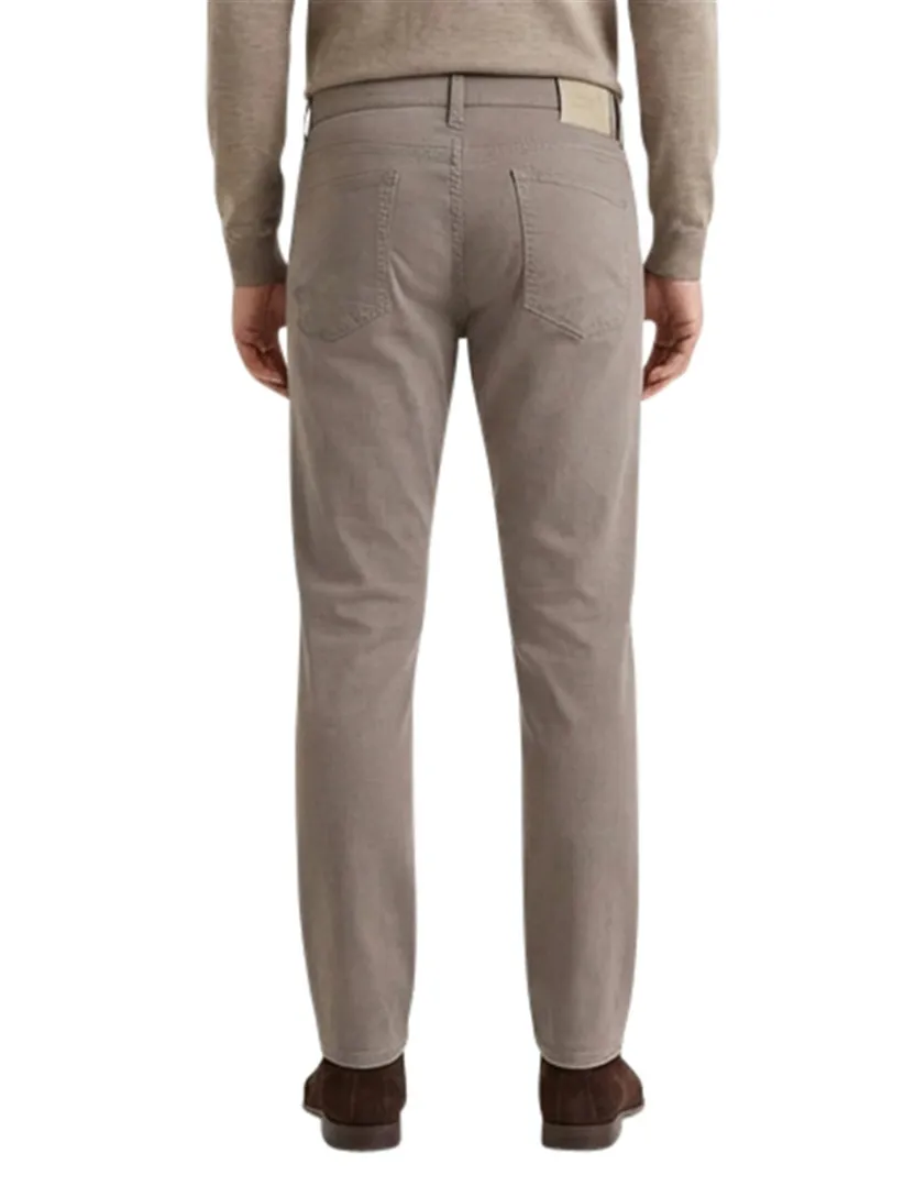 Brax Pantalon 5-p bruin katoen effen