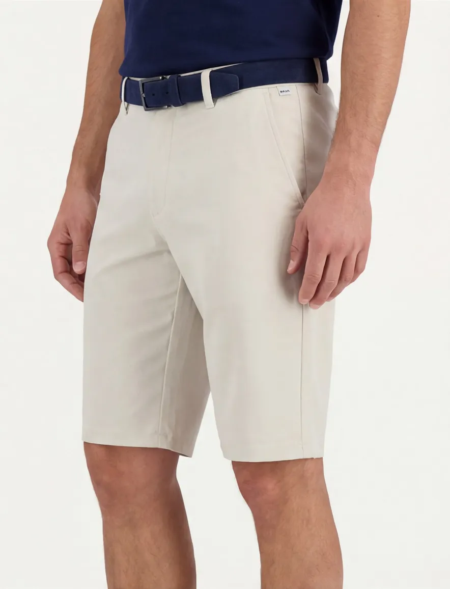 Brax bermuda creme effen normale fit