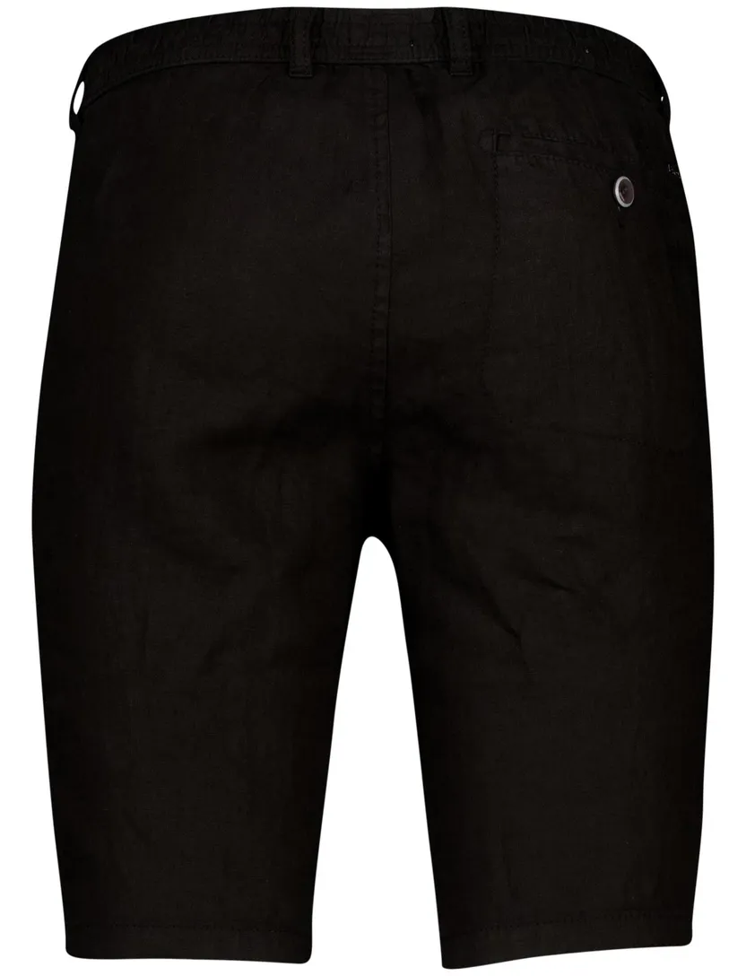 korte broek Brax zwart linnen