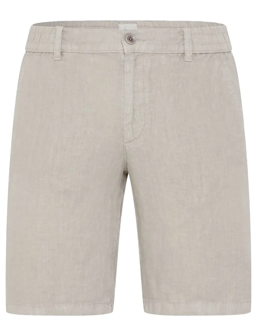 Brax bermuda beige gemêleerd elastische band