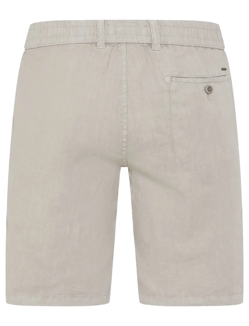 Brax bermuda beige gemêleerd elastische band