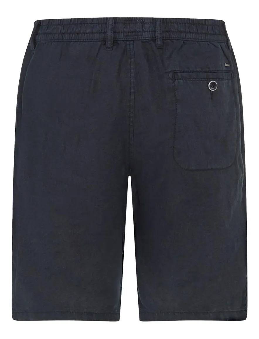 Brax korte broek donkerblauw linnen