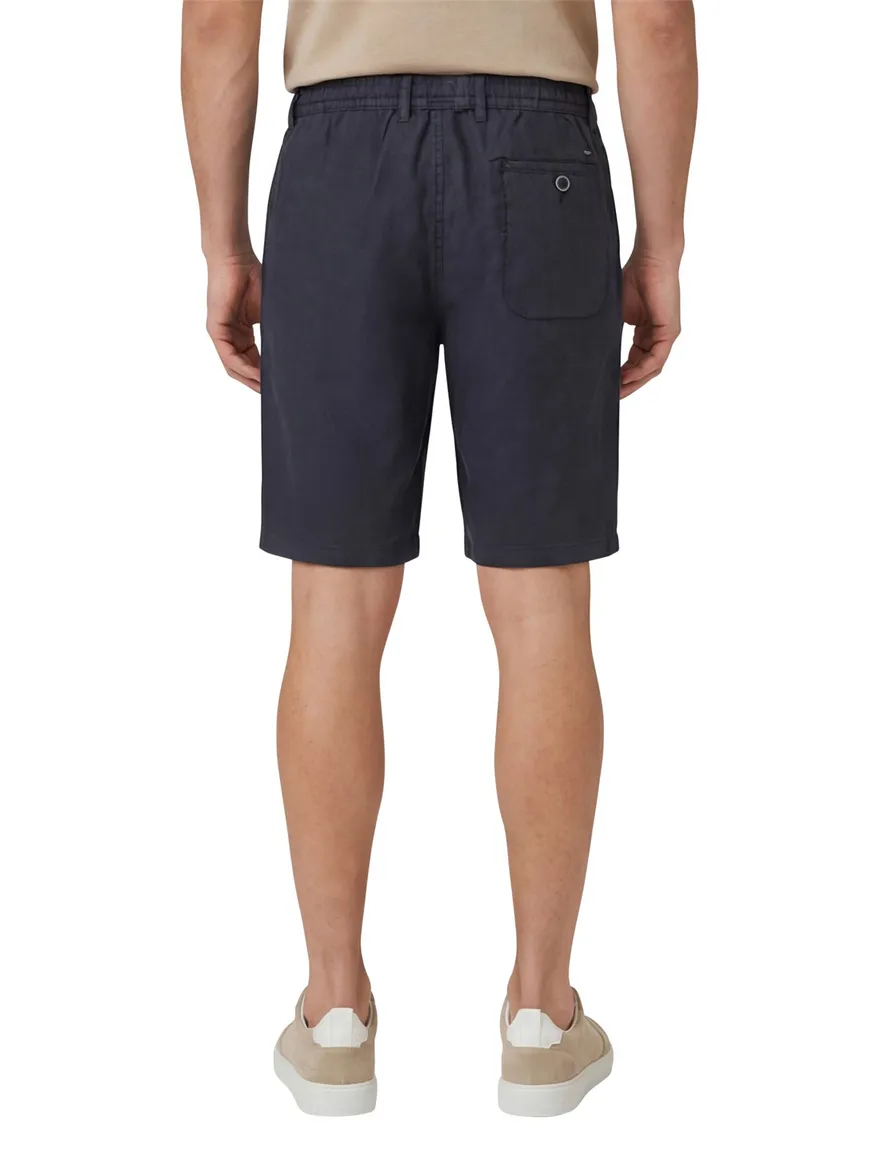 Brax korte broek donkerblauw linnen