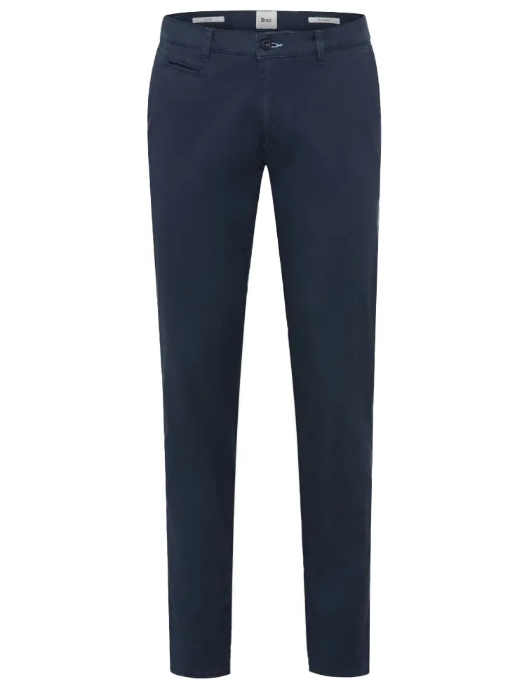 Brax pantalon Manhattan donkerblauw katoen chino