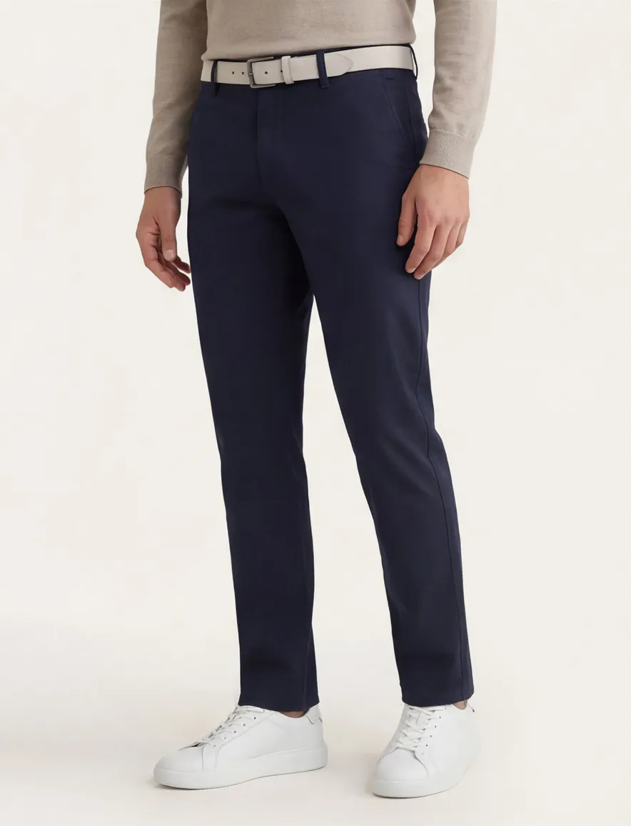 Brax Pantalon donkerblauw effen