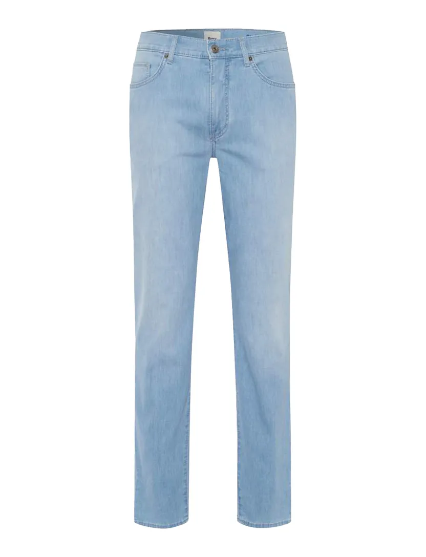Brax Pantalon lichtblauw katoen