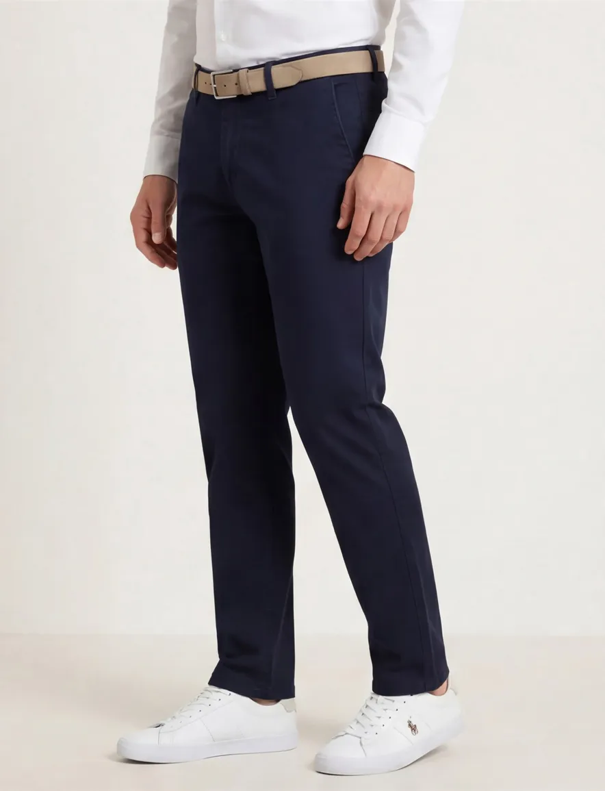 Brax chino Felix donkerblauw modern fit katoen