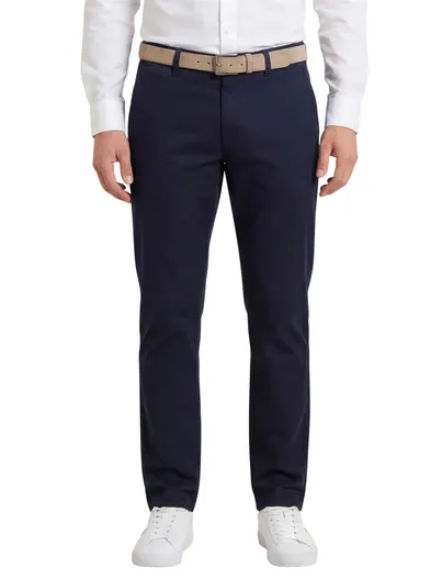 Brax Brax chino Felix donkerblauw modern fit katoen