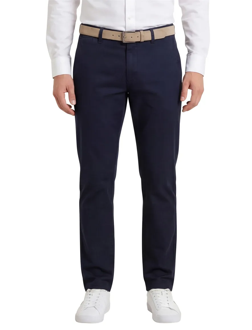 Brax chino Felix donkerblauw modern fit katoen