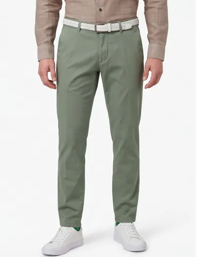 Brax Brax Pantalon groen felix-c modern fit katoen