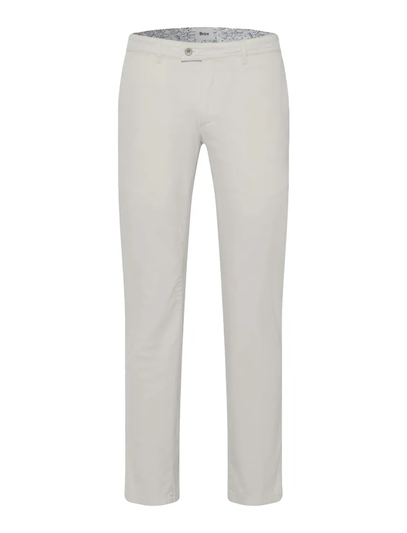 Brax Pantalon creme katoen effen