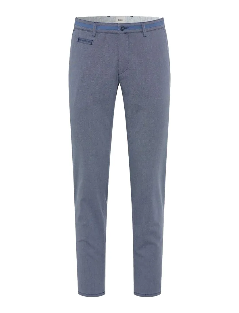 Brax Pantalon blauw katoen