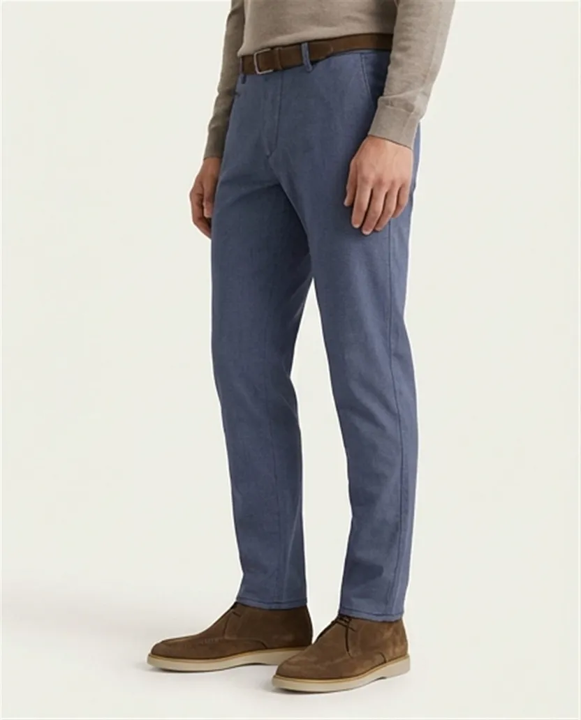 Brax Pantalon blauw katoen