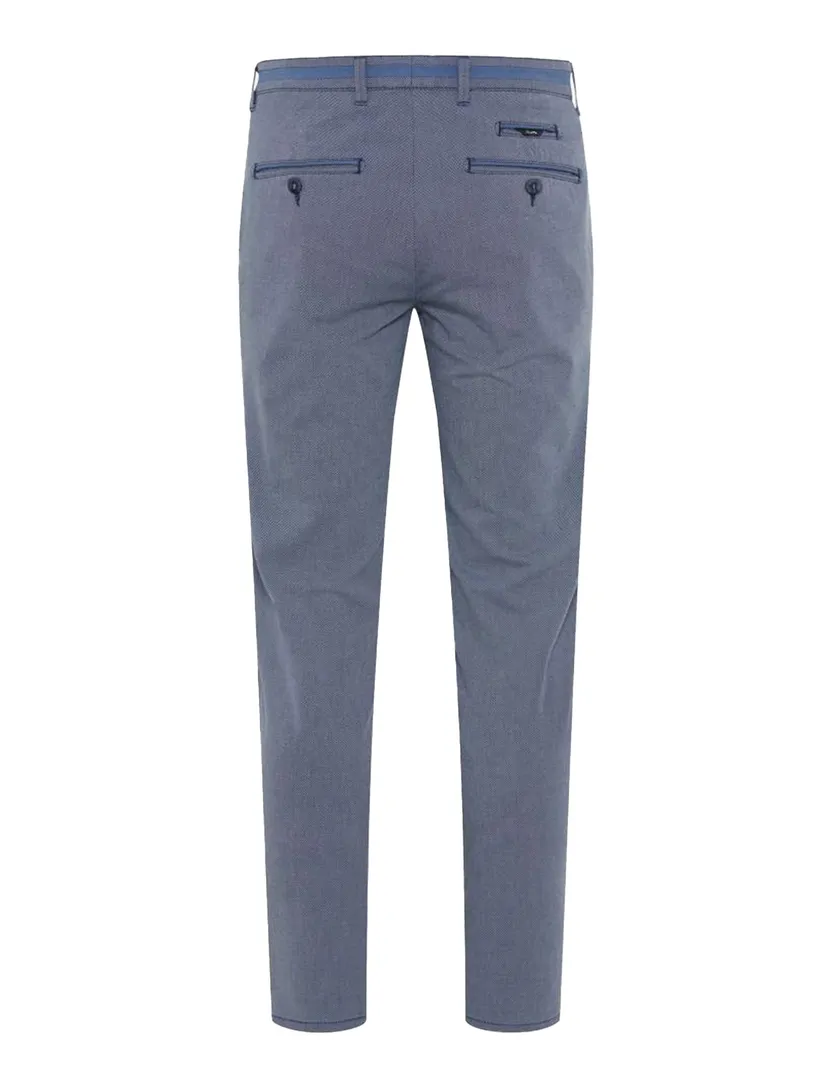 Brax Pantalon blauw katoen