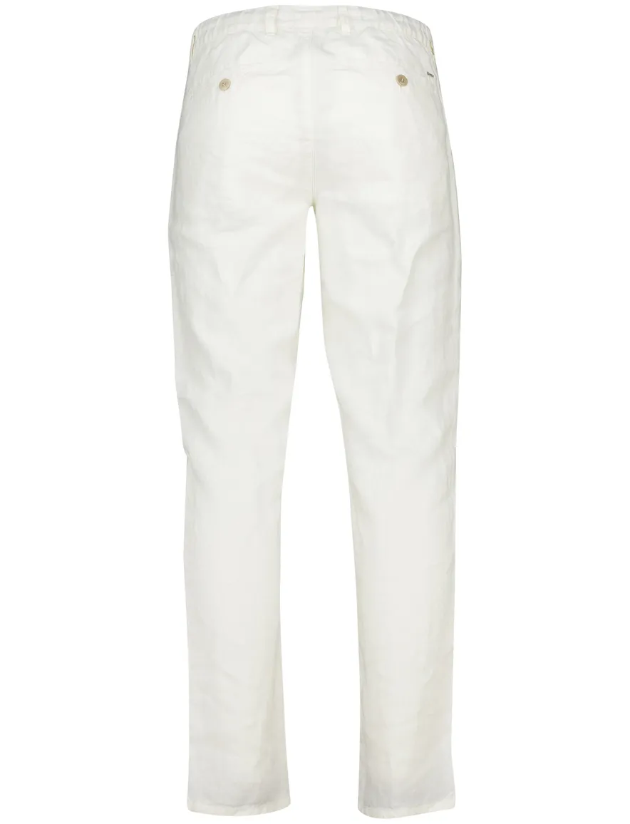 Brax Fabio pantalon creme effen katoen