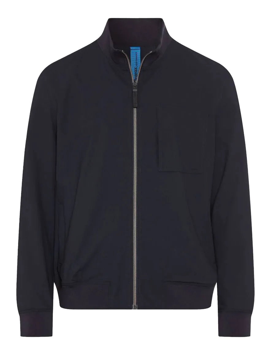 Brax tussenjas donkerblauw polyester
