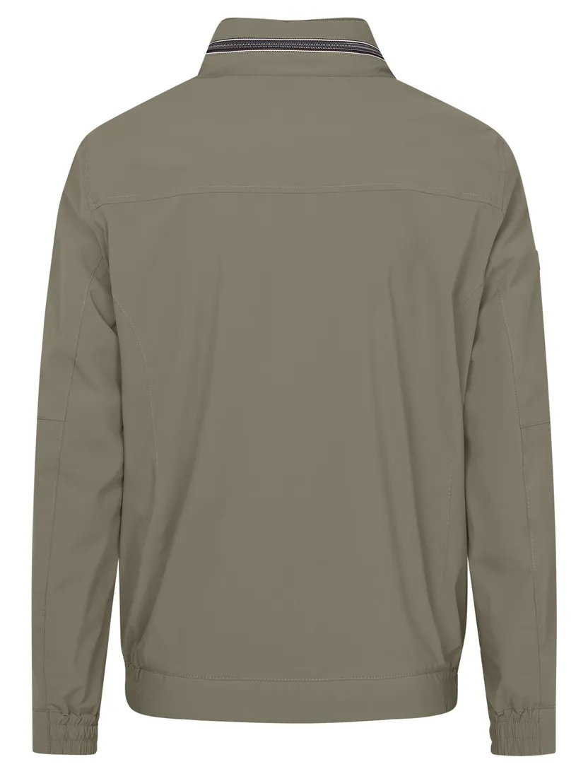 Bugatti zomerjas khaki wijde fit met capuchon