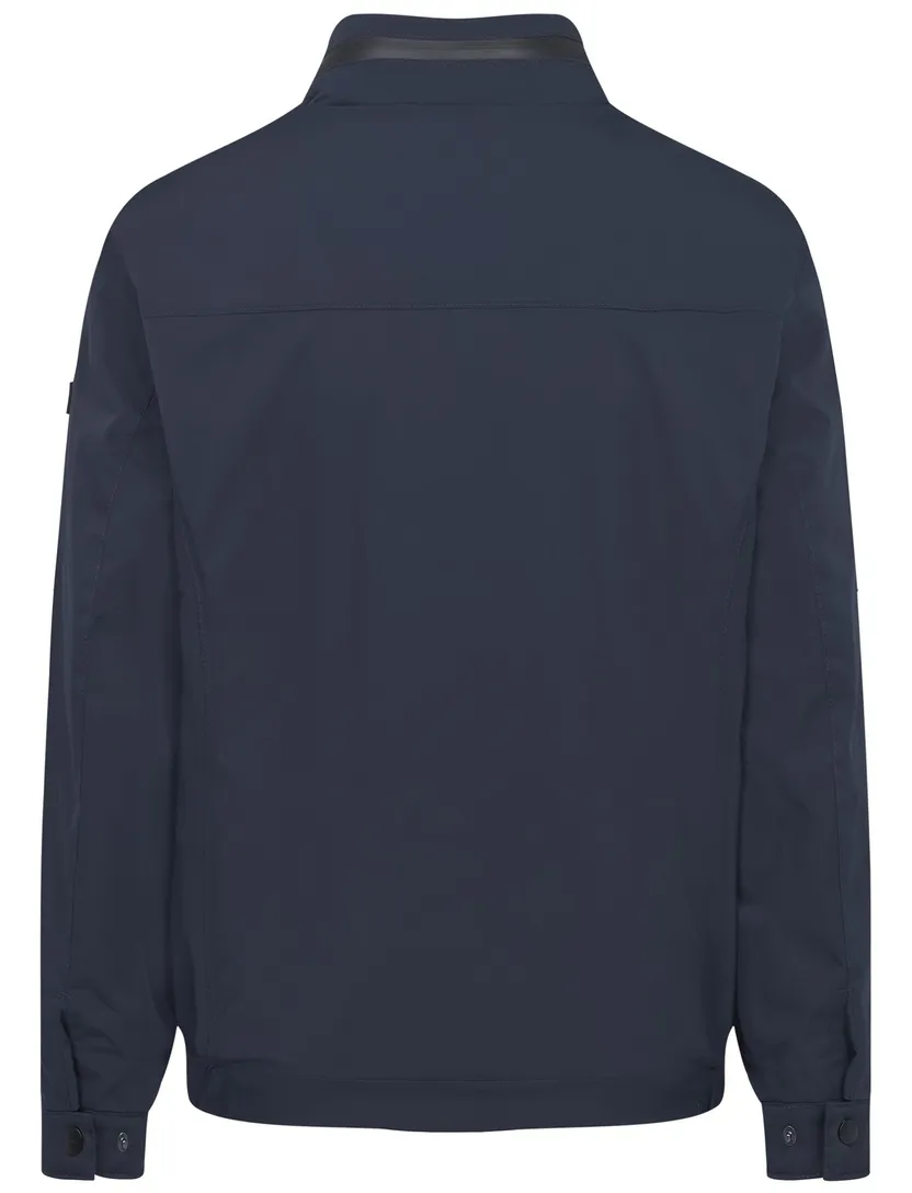 tussenjas Bugatti effen donkerblauw dubbele borstzak wijde fit