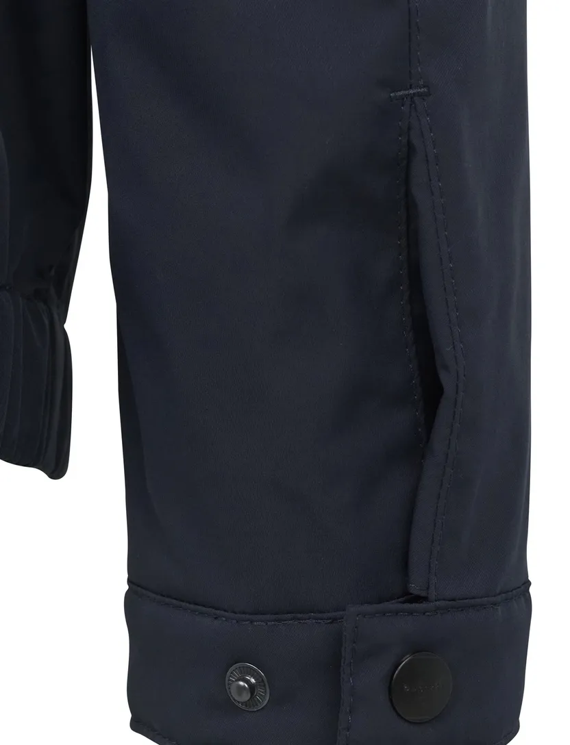 tussenjas Bugatti effen donkerblauw dubbele borstzak wijde fit