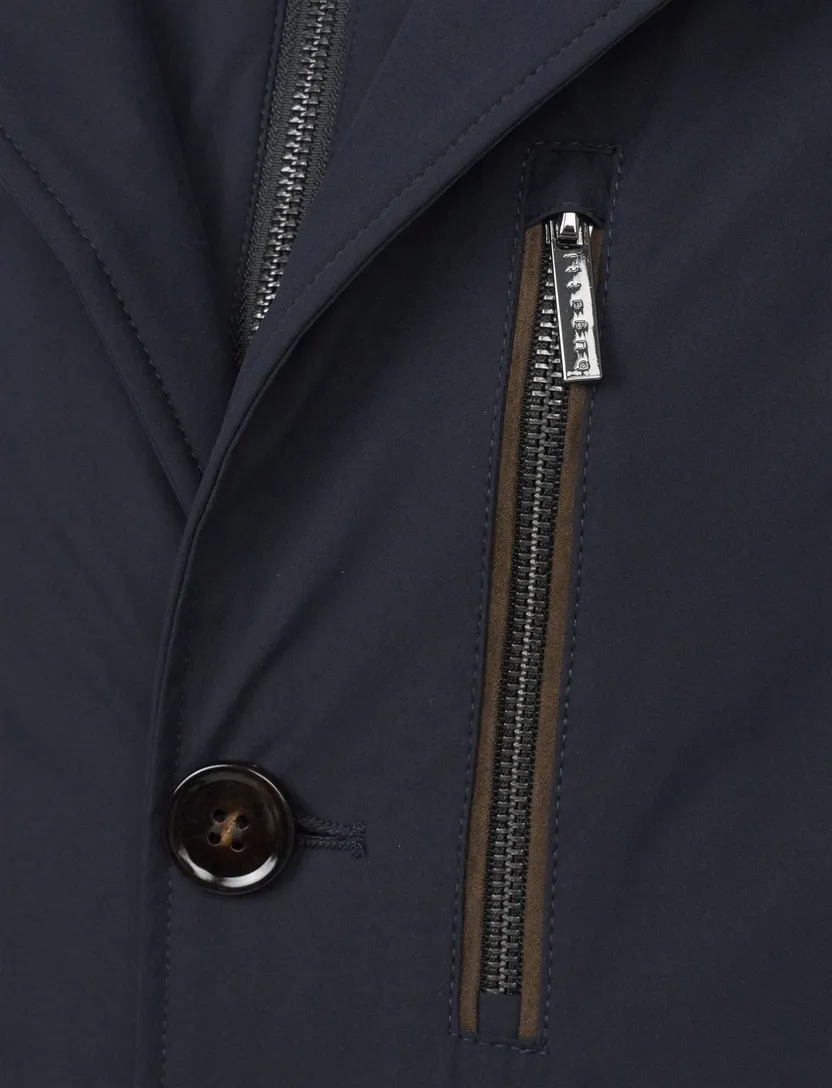 Bugatti tussenjas donkerblauw wijde fit