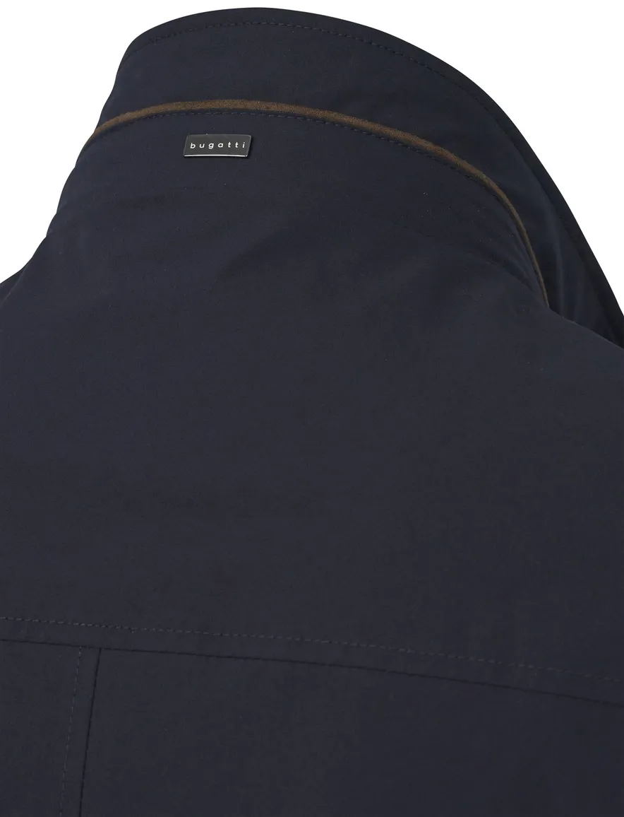 Bugatti tussenjas donkerblauw half lang zakken