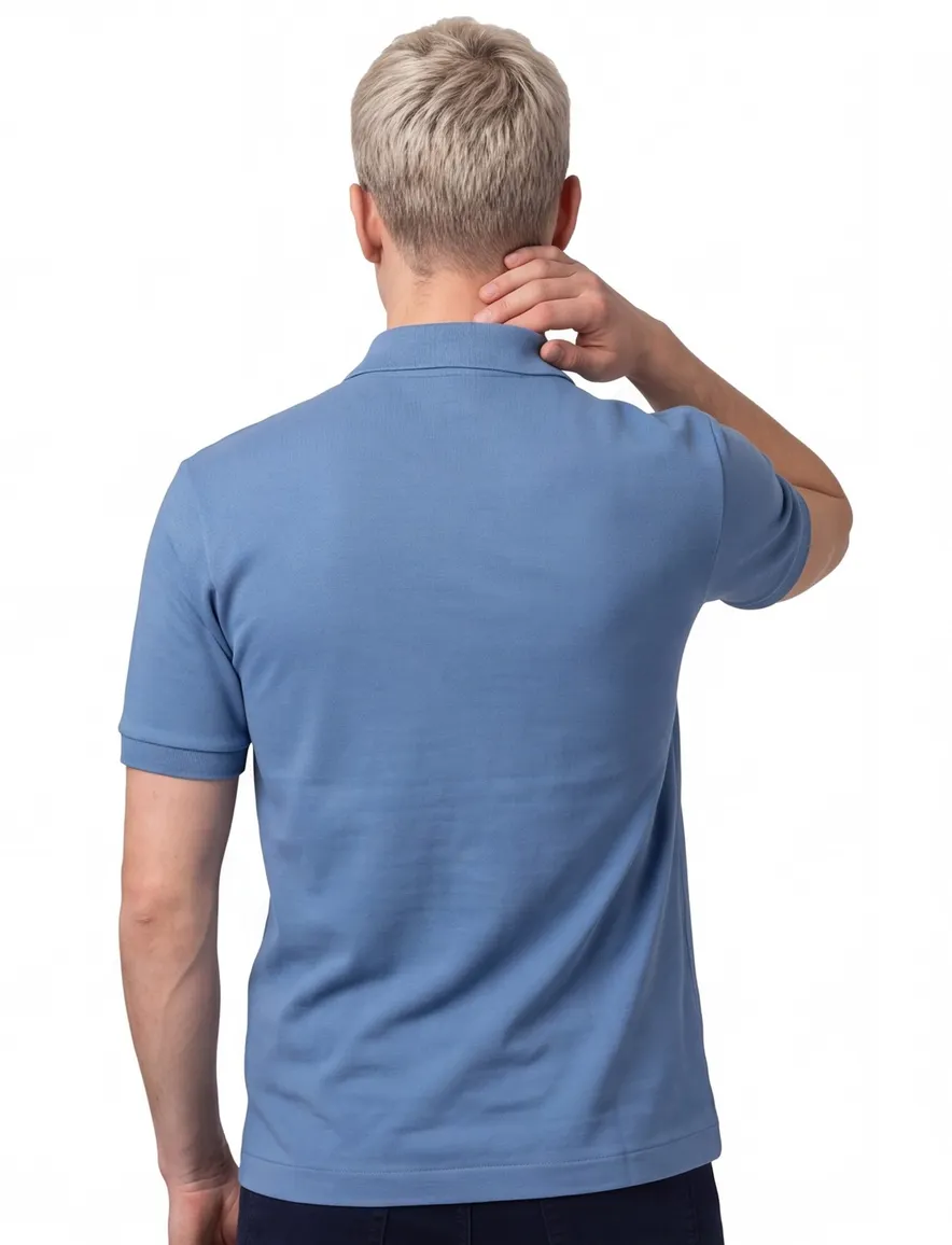 Lacoste Classic fit poloshirt korte mouw blauw 2-knoops