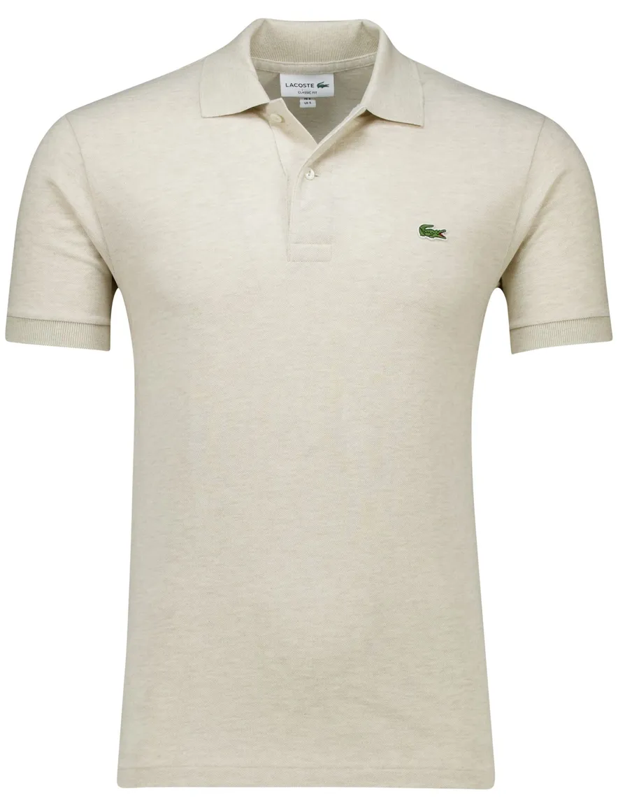 Lacoste polo creme classic fit pique
