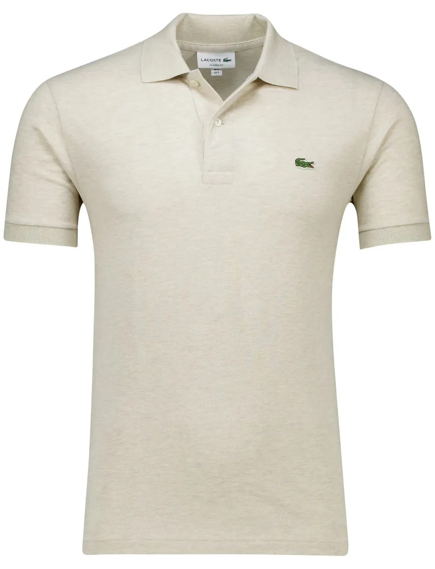 Lacoste polo creme classic fit pique