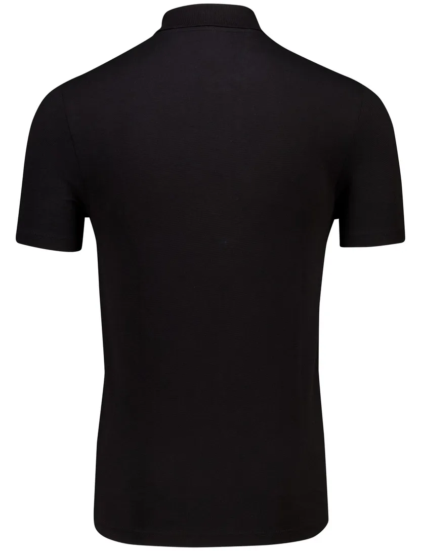 Lacoste regular fit polo pique zwart 2-knoops