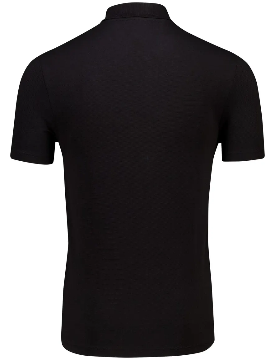 Lacoste regular fit polo pique zwart korte mouw