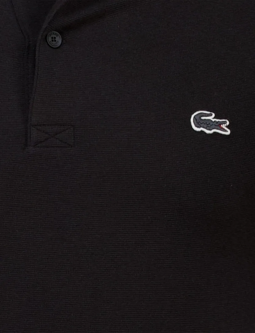 Lacoste regular fit polo pique zwart 2-knoops