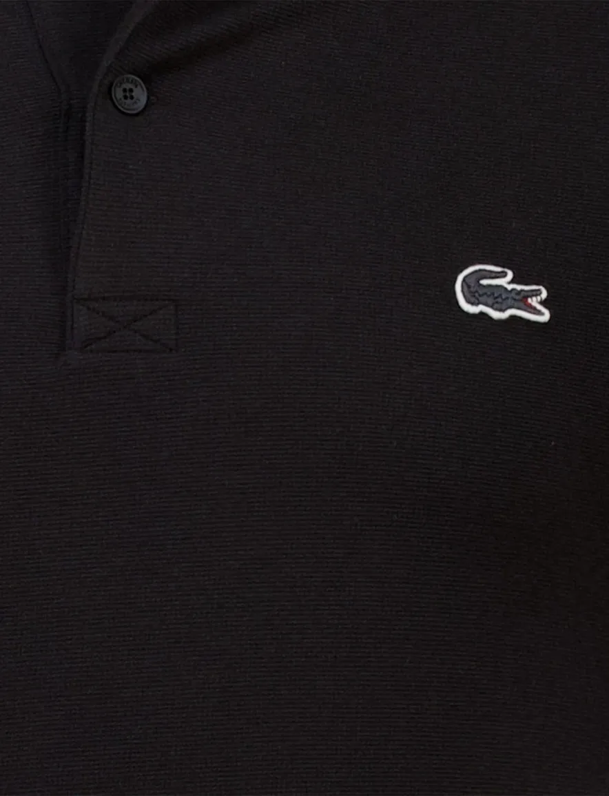 Lacoste regular fit polo pique zwart korte mouw