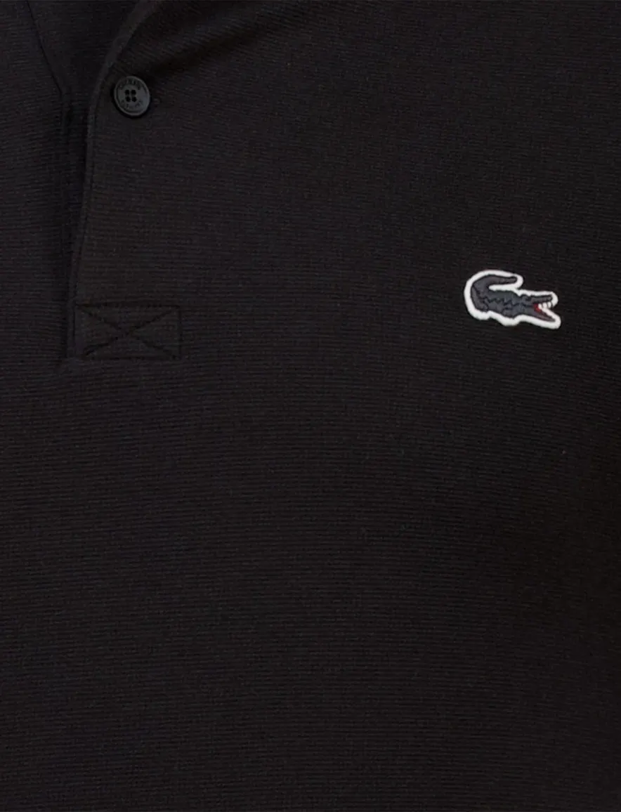 Lacoste regular fit polo pique zwart korte mouw