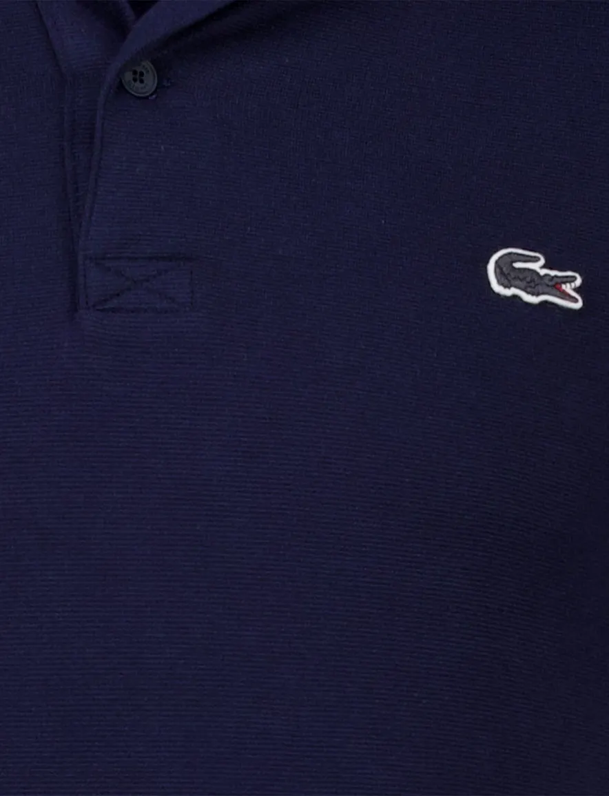 Lacoste polo donkerblauw regular fit effen