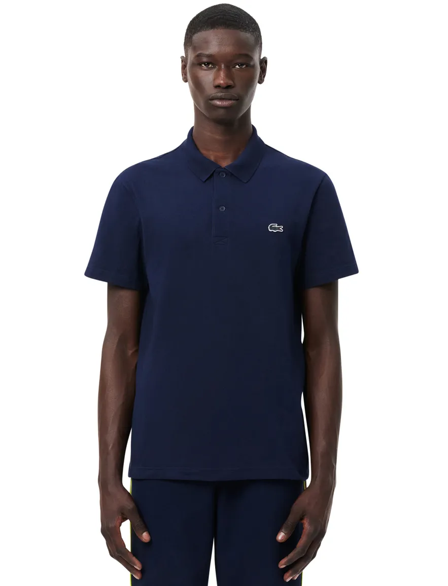 Lacoste polo donkerblauw regular fit effen