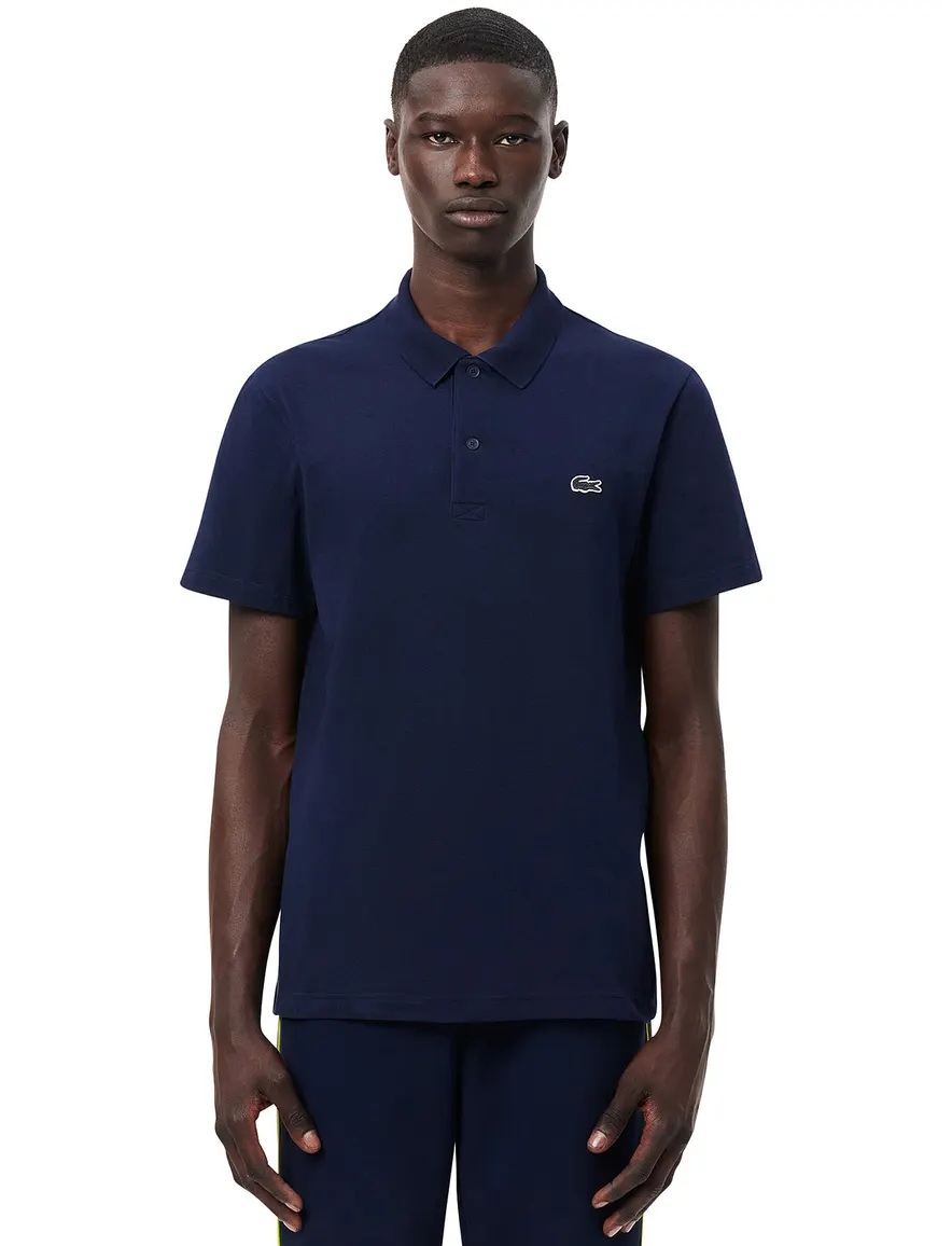 Lacoste polo donkerblauw regular fit effen