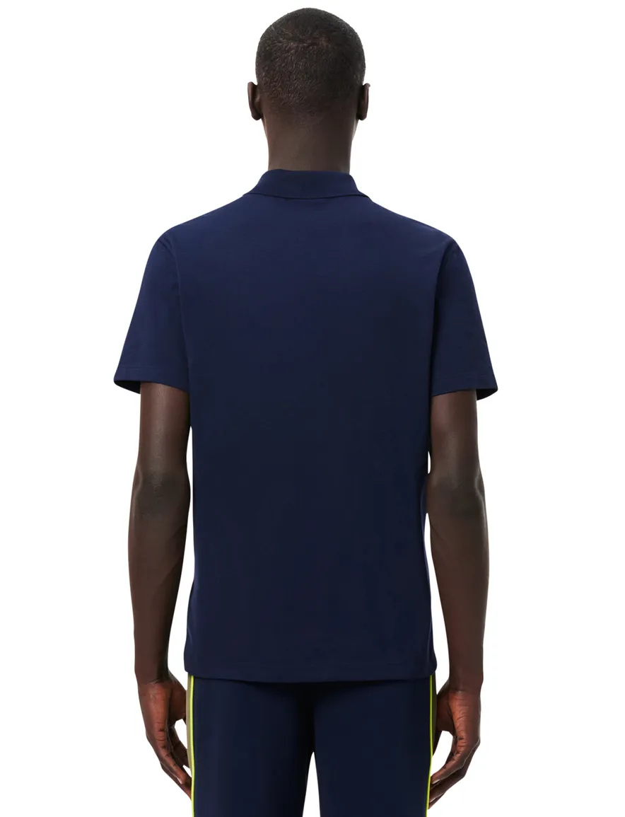 Lacoste polo donkerblauw regular fit effen