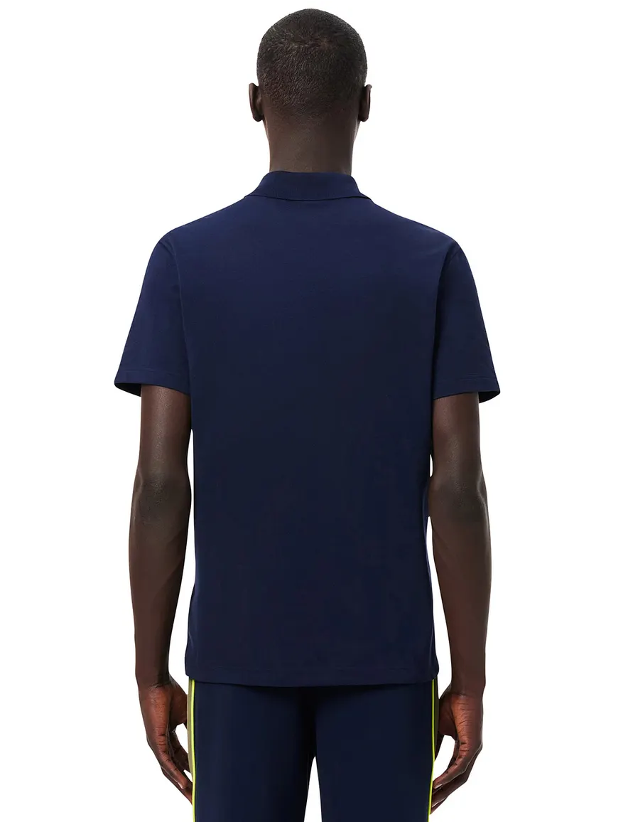 Lacoste polo donkerblauw regular fit effen