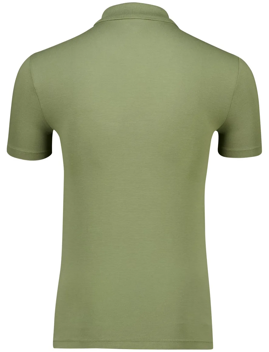 Lacoste polo groen regular fit 2-knoops effen