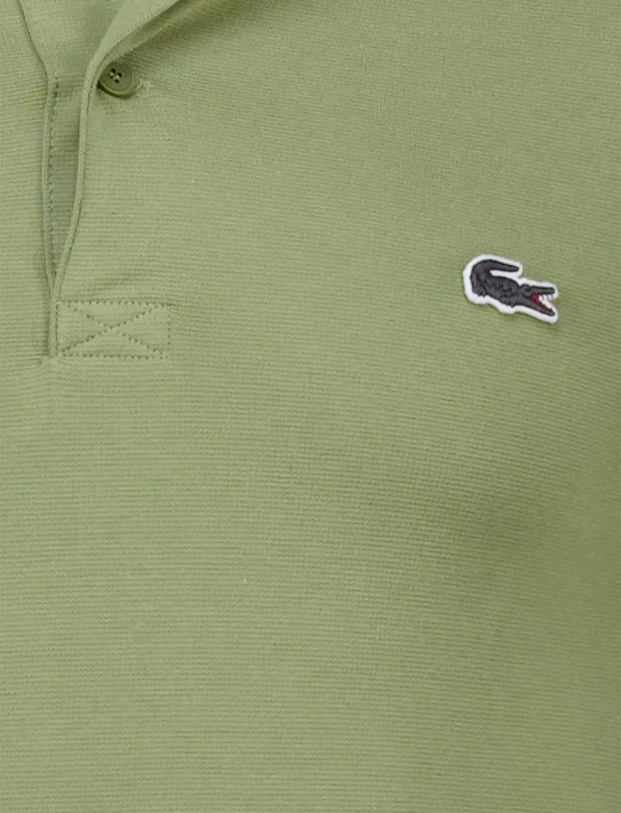 Lacoste polo groen regular fit 2-knoops effen