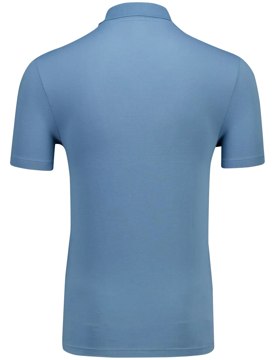 Lacoste regular fit polo pique blauw 2-knoops