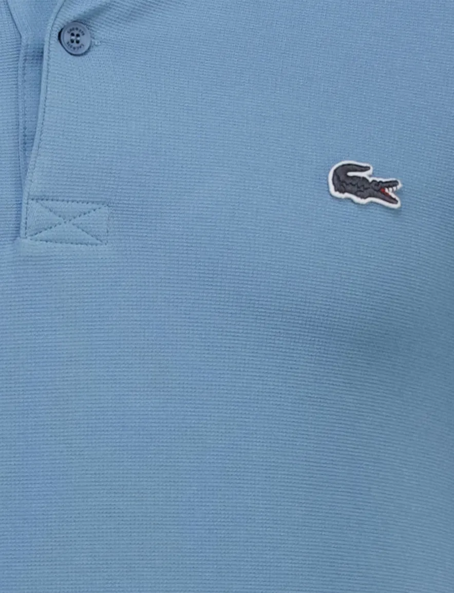 Lacoste regular fit polo pique blauw 2-knoops